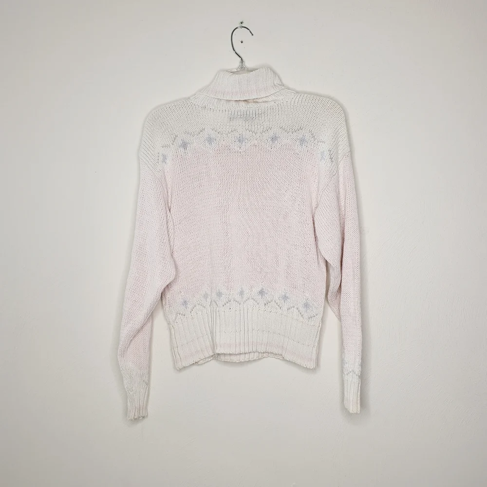 Vintage Liz Claiborne Cottagecore Turtleneck Sweater Size Small